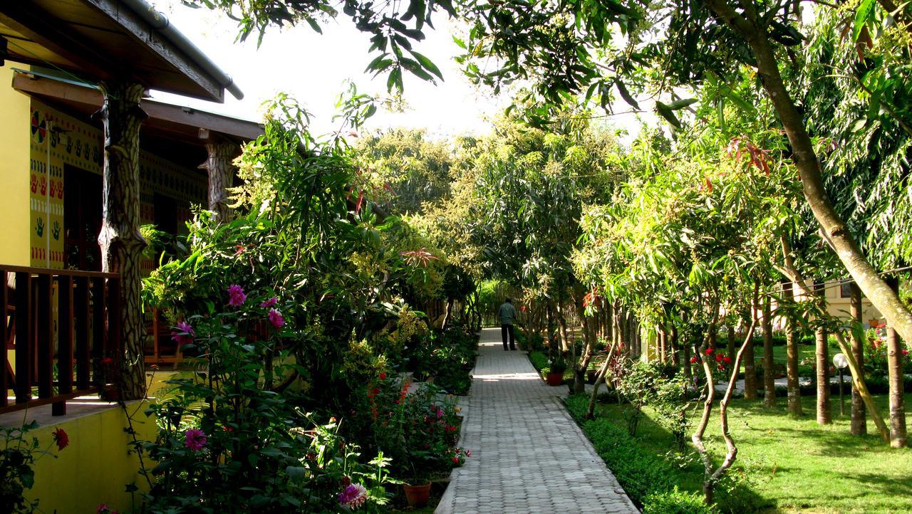 Rhino Land Jungle Lodge Sauraha Exterior foto